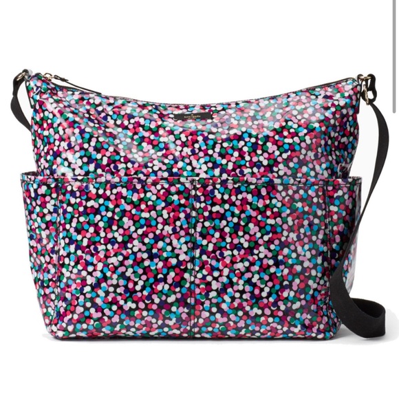 kate spade Handbags - NWT Kate Spade Daycation Serena Baby Bag Dance Party Dot Multi Unisex Boy Girl